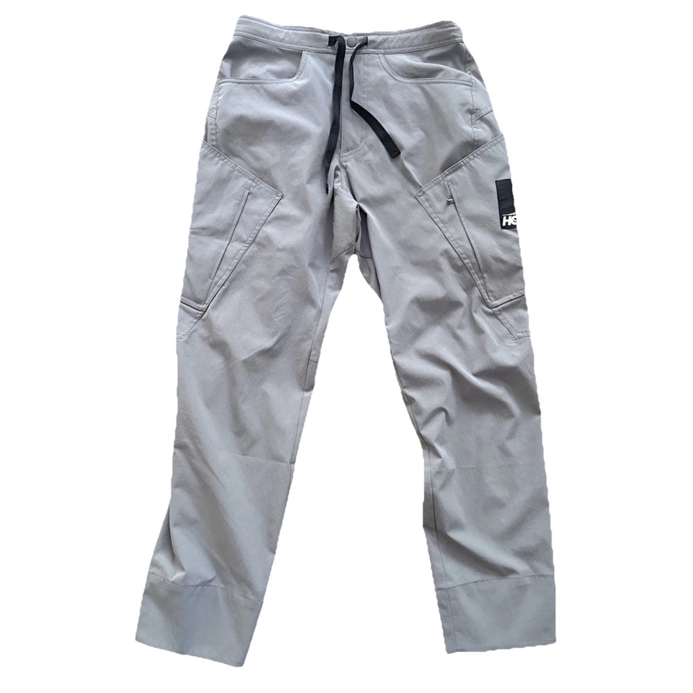 HOKA ONE ONE Transport Pants Men Small Gray Castlerock Hiking Commuter Cargo